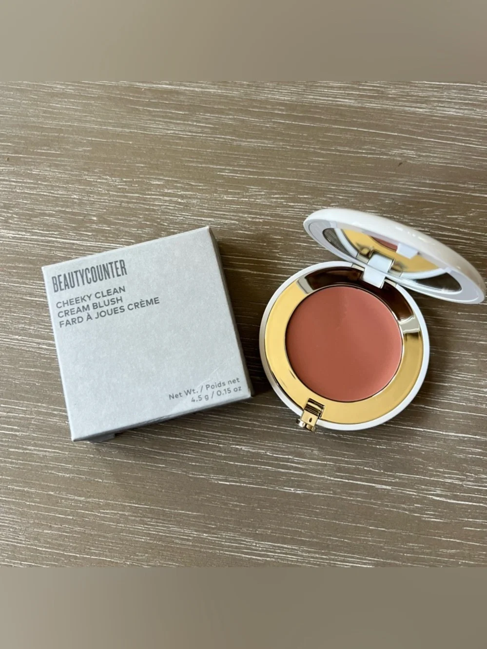Beautycounter Cheeky Clean Cream Blush in Chai Full Size 0.15 oz - Picture 2 of 9